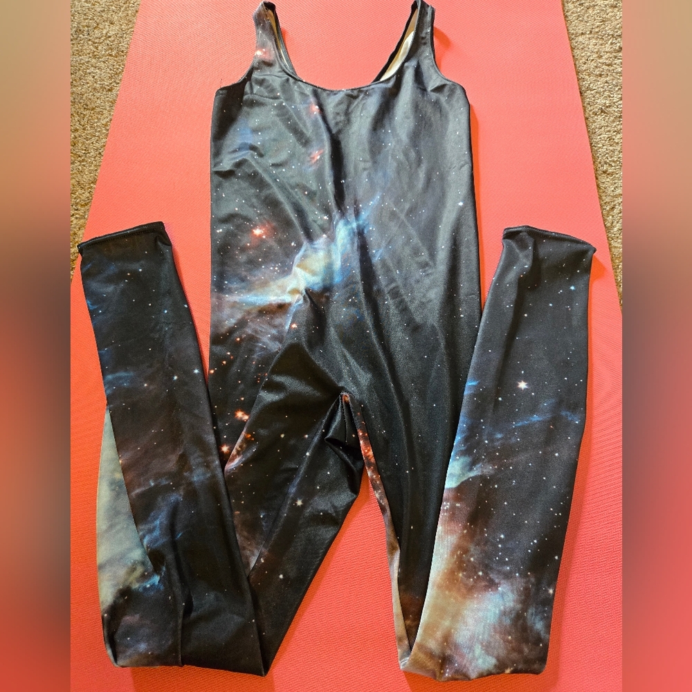 Blackmilk Black Galaxy Catsuit Size L